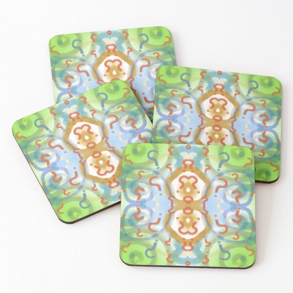 Item preview, Preguntas eternas – Patrón verde lima. designed and sold by UltraQuirky.