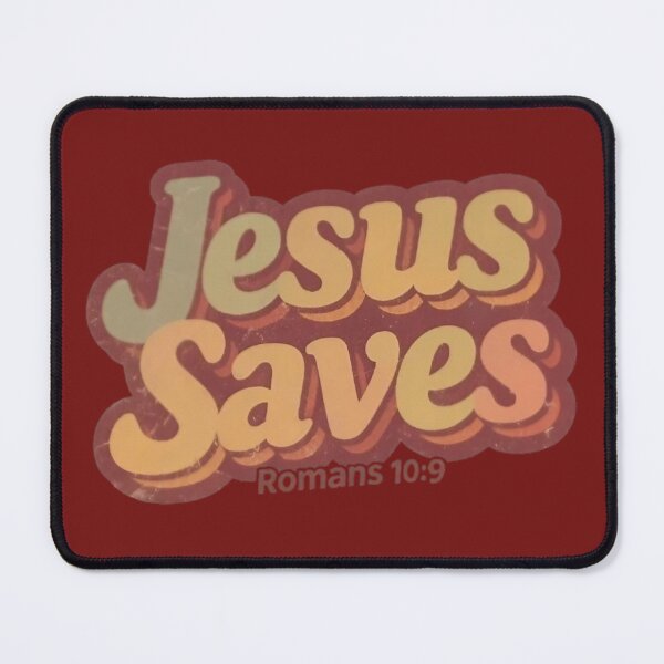 Item preview, Jesus Saves Vintage Christian Design, Romans 10:9 designed and sold by MyTshirtArt.