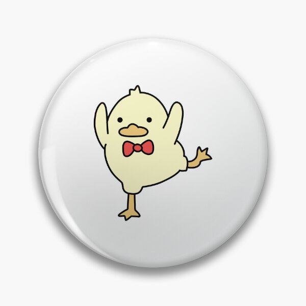 Item preview, Cute dancing yellow duck with red bow designed and sold by PinFlick.