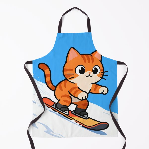 Item preview, cat snowboarding Cute Cat Snowboarding Cartoon Winter Design designed and sold by Uglyandcute.