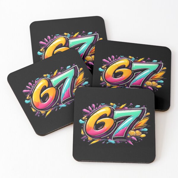 Item preview, Six Seven 67 – Bold Youth Graffiti Style Street Art Design designed and sold by DesignsByHania.