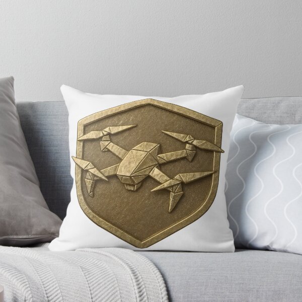 Item preview, Golden Origami Drone Emblem – Futuristic Badge designed and sold by Creative88Art.