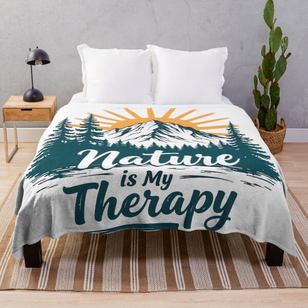 Item preview, Nature Is My Therapy Mountain Hiking Adventure Sunset T-Shirt designed and sold by Design-Pro-21.