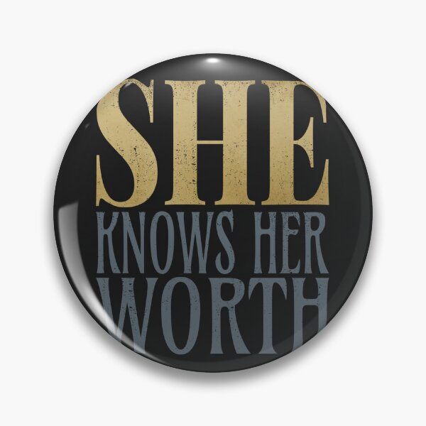 Item preview, SHE KNOWS HER WORTH designed and sold by RonnyMilleo.