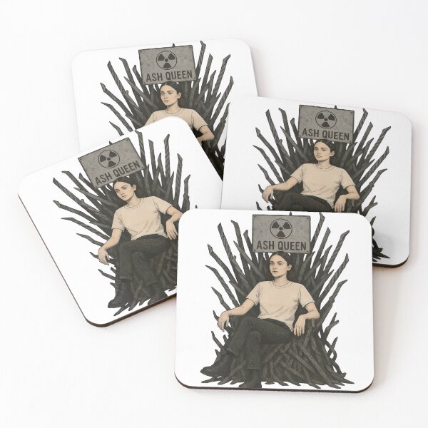 Item preview, Ash Queen on Throne – Post-Apocalyptic Illustration designed and sold by Creative88Art.