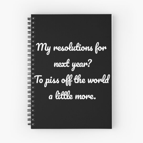Item preview, My resolutions for next year? designed and sold by WednesdayAndYou.