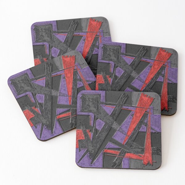 Item preview, fractured momentum dark oil colorful abstract design designed and sold by SmashingDeals.
