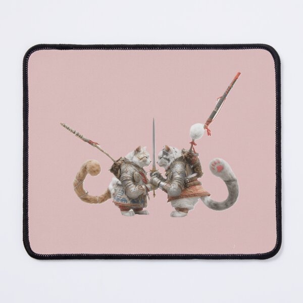 Item preview, Medieval Cat Duel designed and sold by Kat's Design Hub.