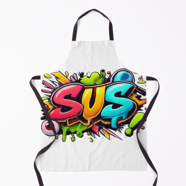 Item preview, SUS – Loud Graffiti Meme Style Gen Z Street Art designed and sold by DesignsByHania.