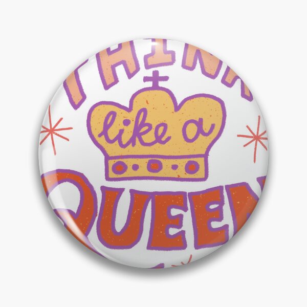 Item preview, Think Like a Queen – Bold Feminine Typography Art designed and sold by Ramya designs .