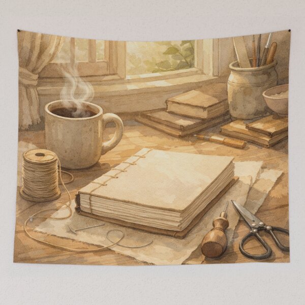Item preview, Bookbinding Cozy Scene designed and sold by Iail Ioa.