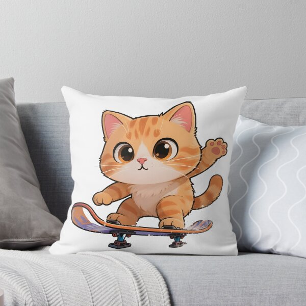 Item preview, cat snowboarding Cute Cat Snowboarding Cartoon Winter Design designed and sold by Uglyandcute.