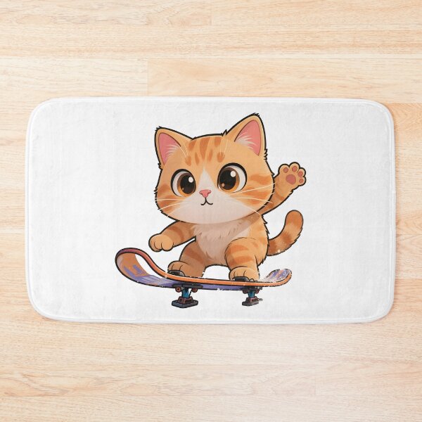 Item preview, cat snowboarding Cute Cat Snowboarding Cartoon Winter Design designed and sold by Uglyandcute.