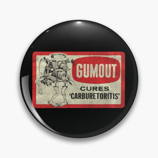 Item preview, Gumout carburetor treatment - 'cures carburetoritis' - gnarly, shop worn print designed and sold by retropetrol.