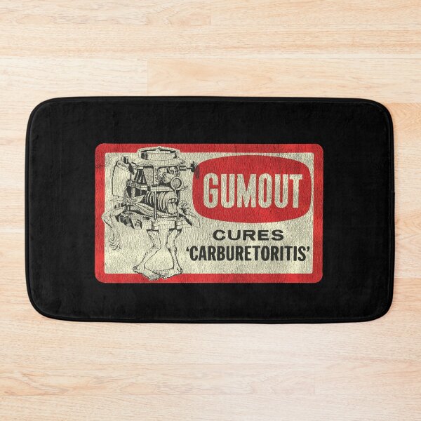 Item preview, Gumout carburetor treatment - 'cures carburetoritis' - gnarly, shop worn print designed and sold by retropetrol.