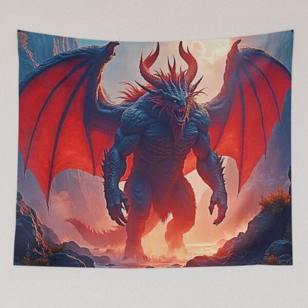 Item preview, Demon King: Eternal Dragon Shadow Art designed and sold by Health And Fitness Posts e-Store.