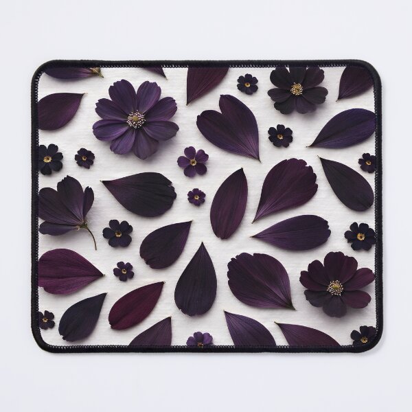 Item preview, Pressed Black Purple Flower Petals Floral Art designed and sold by SparkSpiral.
