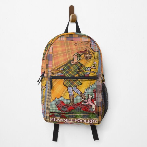 Item preview, Flannel Foolery — A Plaid and Tartan Twist on 'The Fool' Major Arcana Tarot card designed and sold by This Is Tartan.