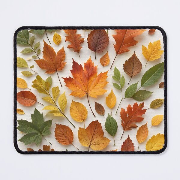 Item preview, Pressed Autumn Leaves Botanical Collage designed and sold by SparkSpiral.