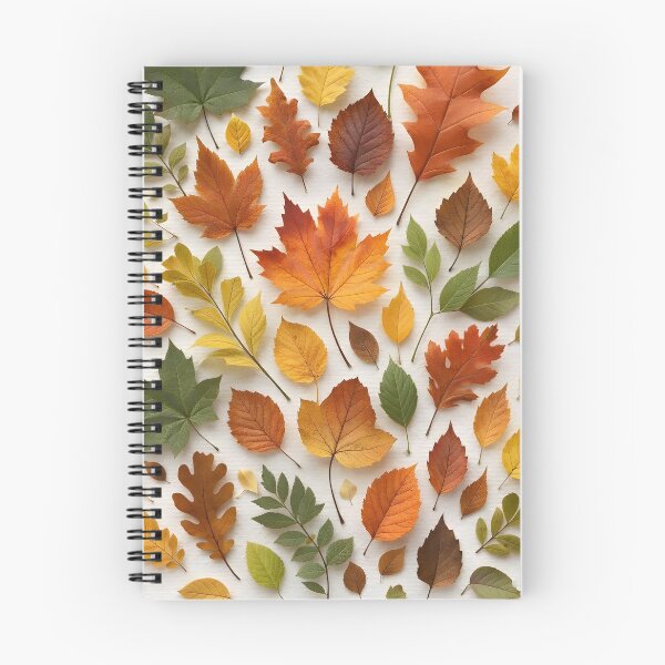 Item preview, Pressed Autumn Leaves Botanical Collage designed and sold by SparkSpiral.