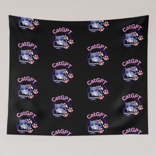 Item preview, CatGpt Cat Lovers Nerdy designed and sold by Life Is Beautiful.