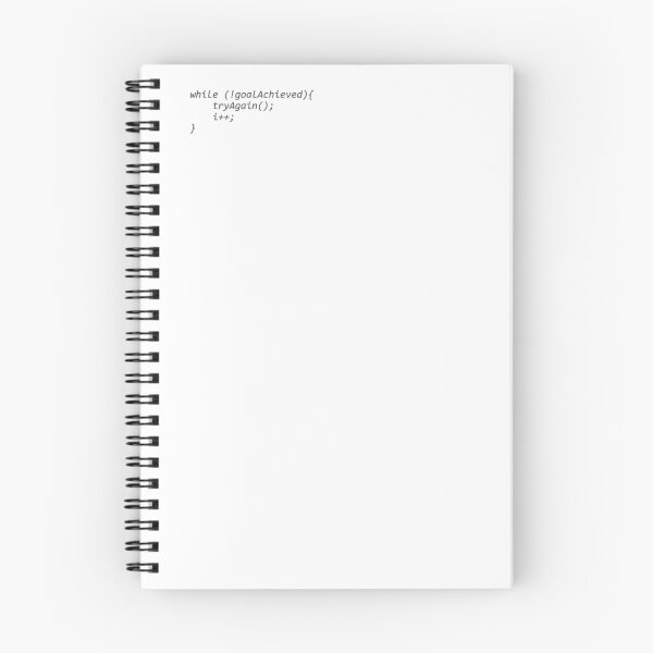 Item preview, Inspirational Coding Loop – Never Stop Trying Code Graphic designed and sold by jabran666.