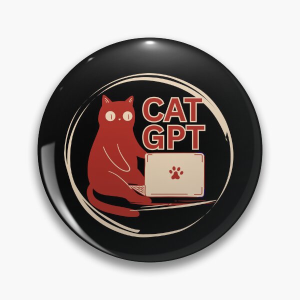 Item preview, CatGpt Cat Lovers Nerdy designed and sold by Life Is Beautiful.