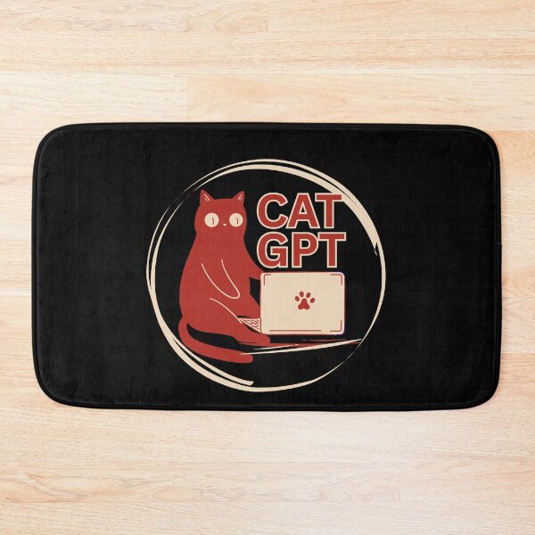 Item preview, CatGpt Cat Lovers Nerdy designed and sold by Life Is Beautiful.