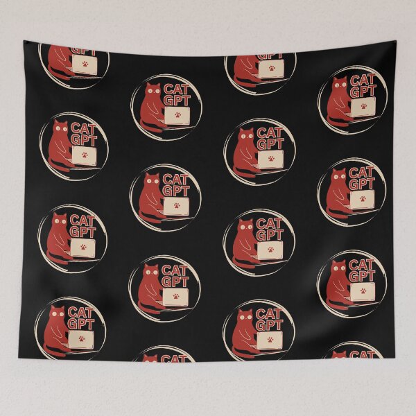 Item preview, CatGpt Cat Lovers Nerdy designed and sold by Life Is Beautiful.