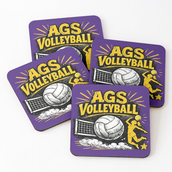 Item preview, AGS Volleyball Team Spirit Graphic T-Shirt | School Sports Fan Tee Unisex designed and sold by BelindaVDavis.