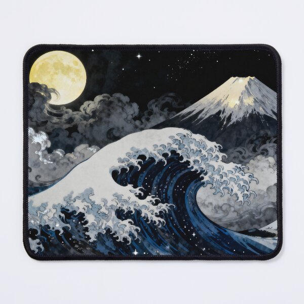 Item preview, Moonlit Fury: Mount Fuji and the Great Wave designed and sold by MHD.