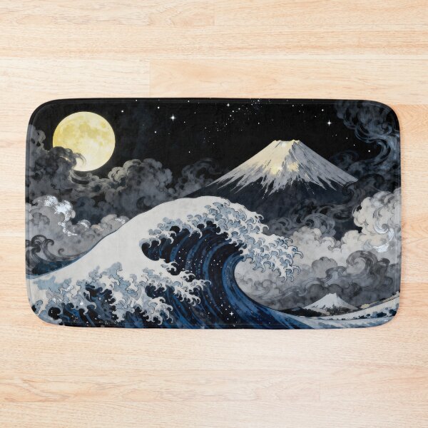 Item preview, Moonlit Fury: Mount Fuji and the Great Wave designed and sold by MHD.