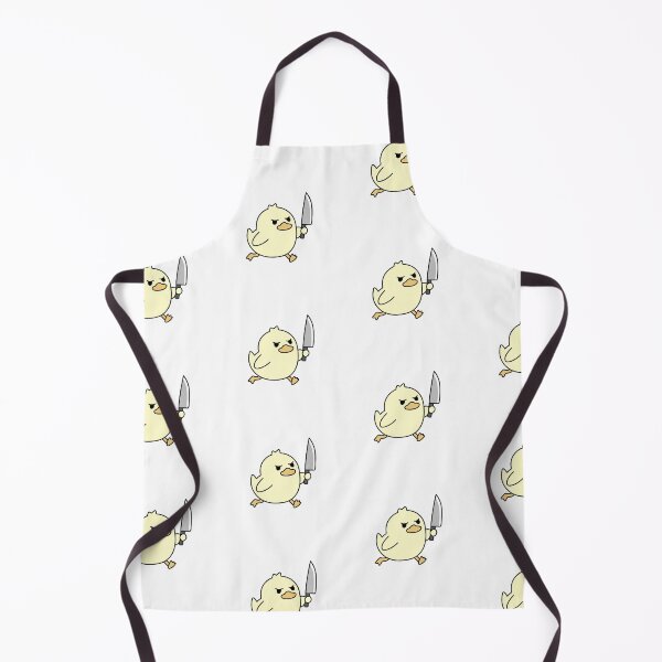 Item preview, Angry yellow duck with knife designed and sold by PinFlick.