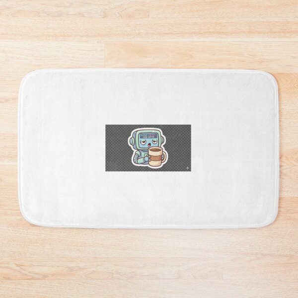 Item preview, Tired Robot – Cute Exhausted Robot Sticker for Work, Coding & Study Mood designed and sold by prachiuke264.