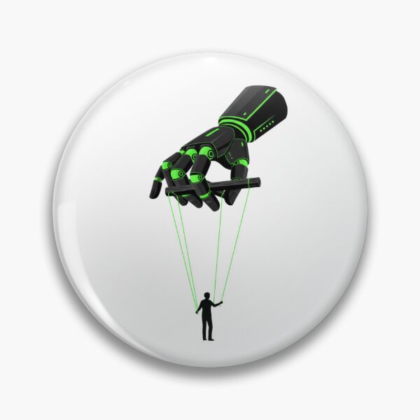 Item preview, Cyberpunk AI Puppet Master - Robotic Hand Controlling Human  designed and sold by PrimeTime85.