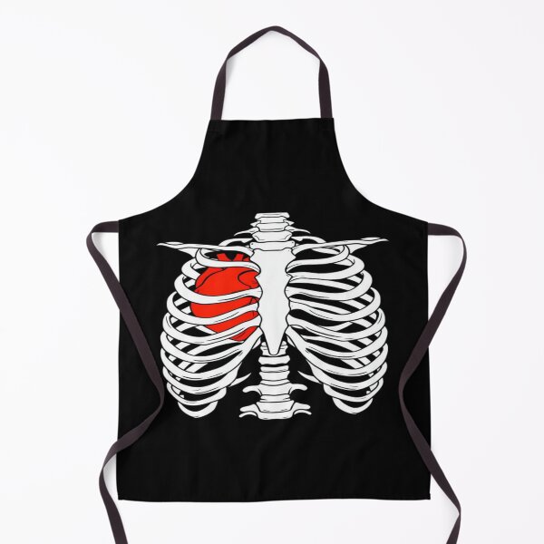 Item preview, Anatomical Ribcage with Red Heart – Gothic Medical Art for Apparel, Posters & Dark Aesthetic Decor designed and sold by Bright Nest Studio.