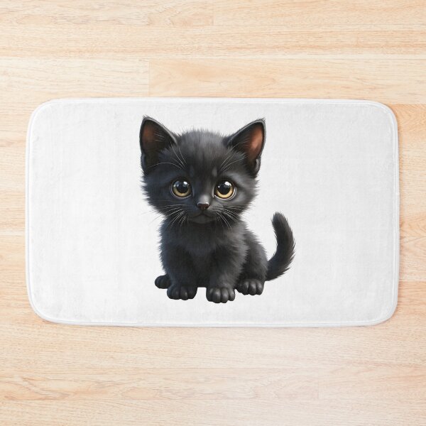 Item preview, Black Kitten in Soft Light designed and sold by Kuky Studio.