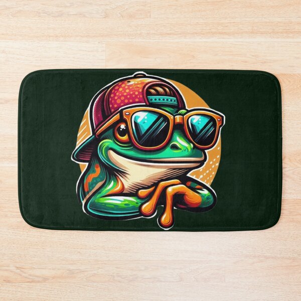 Item preview, Cool Frog with Cap & Shades designed and sold by Dogandesighn.