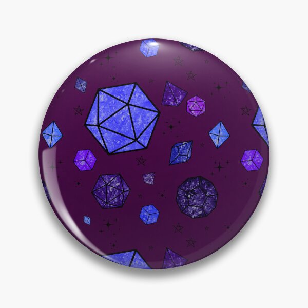 Item preview, Cosmic Nebula D20 Dice Seamless Pattern Purple & Blue Galaxy Tabletop RPG Design designed and sold by annebmeadows.