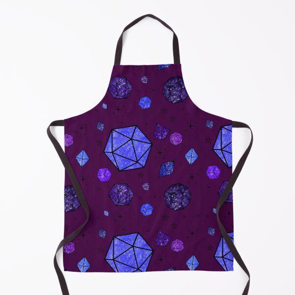 Item preview, Cosmic Nebula D20 Dice Seamless Pattern Purple & Blue Galaxy Tabletop RPG Design designed and sold by annebmeadows.
