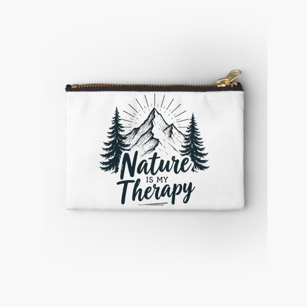 Item preview, Nature is My Therapy Mountain Hiking Mental Health Outdoors T-Shirt designed and sold by Design-Pro-21.