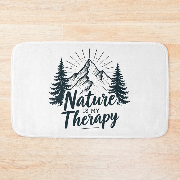 Item preview, Nature is My Therapy Mountain Hiking Mental Health Outdoors T-Shirt designed and sold by Design-Pro-21.