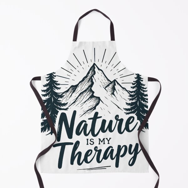 Item preview, Nature is My Therapy Mountain Hiking Mental Health Outdoors T-Shirt designed and sold by Design-Pro-21.