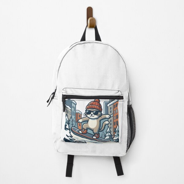 Item preview, Cool Cat Snowboarding Streetwear Illustration designed and sold by Uglyandcute.