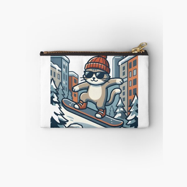 Item preview, Cool Cat Snowboarding Streetwear Illustration designed and sold by Uglyandcute.