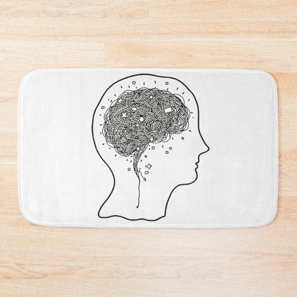 Item preview, Overthinking Mind Tangled Thoughts Illustration designed and sold by Katzpy.