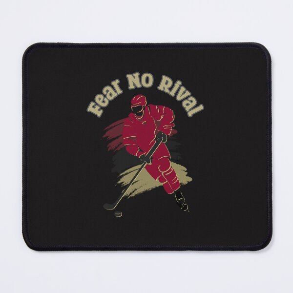 Item preview, Fear No Rival – Vintage Hockey Player Motivational Sports Art designed and sold by LoudVictory.