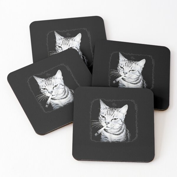 Item preview, Smoking Cat Vintage Chonky Cat Retro 90s designed and sold by FerminVigo.
