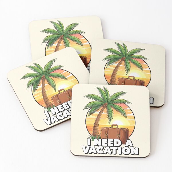 Item preview, I Need a Vacation Travel Illustration designed and sold by nuel-art.