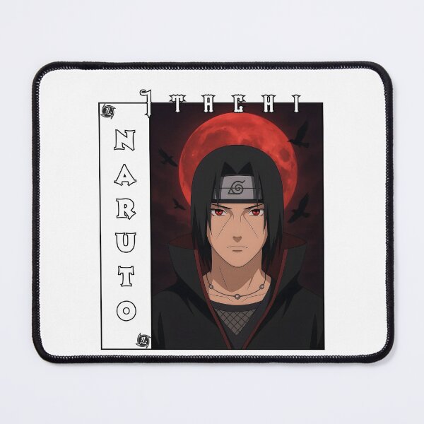 Item preview, Crimson Moon Ninja – Dark Anime Shinobi Portrait designed and sold by lamiarte.